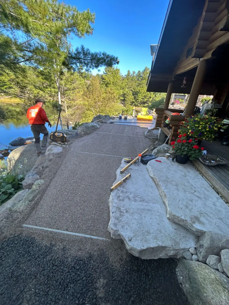 Installing a walkway