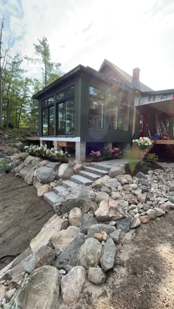 Landscaped property in the Muskokas